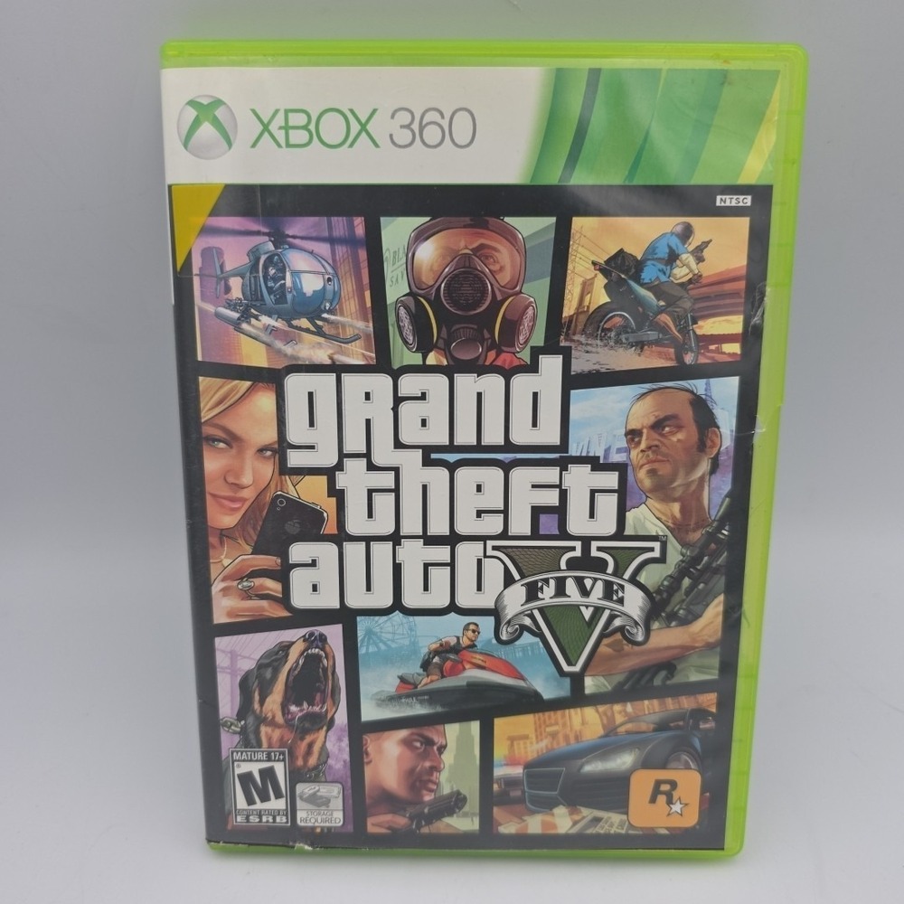 Grand Theft Auto V 5 Xbox‎ 360 + Map - Complete CIB Works  Tested See Pics